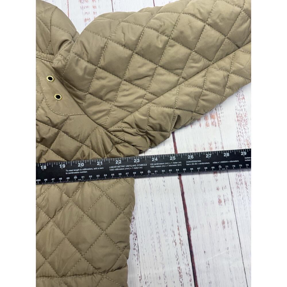 Weatherproof Quilted Jacket Women's 1X Hooded Vintage Khaki Full Zip NWT - Picture 9 of 11